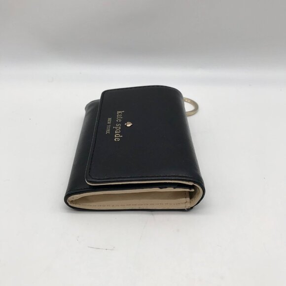 Kate Spade Black Leather Staci Business Card Holder Wallet - Picture 3 of 10